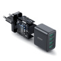 Adaptor de încărcare JOYROOM JR-TCN03 cu 4 porturi USB-A - 24W - negru
