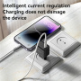 Adaptor mini de încărcare rapidă Yesido YC62 GaN cu port USB-C - 25W - negru