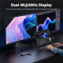 Hub UGREEN CM880 7 în 1 - 2x HDMI / 3x USB-C / 2x USB-A la USB-C pentru MacBook - gri închis