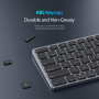 Tastatură Bluetooth wireless DUX DUCIS cu secțiune numerică - gri închis