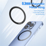 ESSAGER Inel adeziv MagSafe pentru iPhone - 2 buc - negru