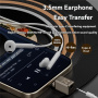 Mini adaptor audio - jack de 3,5 mm la USB-C - gri