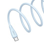 Cablu de încărcare și date USAMS US-SJ716 - USB-C la USB-C - 1 m - albastru