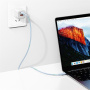 Cablu de încărcare și date USAMS US-SJ716 - USB-C la USB-C - 1 m - albastru