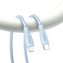 Cablu de încărcare și date USAMS US-SJ717 - USB-C la Lightning - 1 m - alb