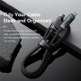Cablu de încărcare și date împletit ESSAGER Dazzling - USB-C la USB-C - 1 m - negru