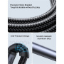 Cablu audio JOYROOM SY-A07 - jack de 3,5 mm la USB-C - 1,2 m - negru