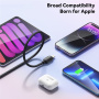 Cablu de încărcare și date ESSAGER ES-X46 împletit - USB-C la Lightning - 2 m - albastru