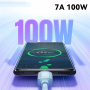 Cablu de încărcare și date ESSAGER ES-X46 împletit - USB-A la USB-C - 2 m - albastru