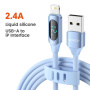 Cablu de încărcare și date Toocki TQ-X55 - USB-A la Lightning - 1 m - albastru