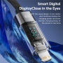 Cablu de încărcare și date Toocki TQ-X36 - USB-C la Lightning - 2 m - gri