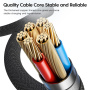Cablu de încărcare și date Toocki TQ-X36 - USB-C la Lightning - 2 m - gri
