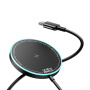 Încărcător wireless ESSAGER ES-WC19 MagSafe cu iluminare pentru iPhone / AirPods - 15W - negru