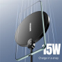 Încărcător wireless cu display ESSAGER ES-WC15 pentru iPhone - 15W - negru
