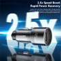 ESSAGER ES-CC14 încărcător auto cu porturi USB-C / USB-A / Lightning - 45W - negru