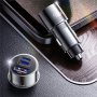 ESSAGER ES-CC14 încărcător auto cu porturi USB-C / USB-A / Lightning - 45W - negru