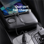 Încărcător auto USAMS US-CC283 cu porturi USB-C / USB-A - 60W - negru