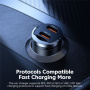 Încărcător auto mini Toocki TQ-CC34B cu 2 porturi USB-C - 45W - negru