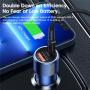 Încărcător auto Toocki TQ-CC03 cu porturi USB-C / USB-A - 63W - bleumarin