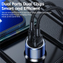 Încărcător auto Toocki TQ-CC03 cu porturi USB-C / USB-A - 63W - bleumarin
