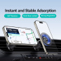 Suport auto magnetic USAMS ZJ081 pentru grila de ventilație iPhone - albastru-negru