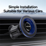 Suport auto magnetic USAMS ZJ081 pentru grila de ventilație iPhone - albastru-negru