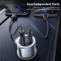 Încărcător auto ESSAGER ES-CC16 cu porturi USB-C / USB-A - 89W - negru