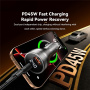Încărcător auto ESSAGER ES-CC17 cu display și porturi USB-C / USB-A - 100W - gri