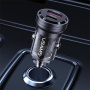 Încărcător auto USAMS US-CC175 cu porturi USB-C / USB-A - 45W - negru