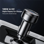 Încărcător auto ESSAGER FSJ-008 cu display și porturi 2x USB-C / USB-A - 105W - negru