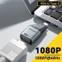 Adaptor video ESSAGER ES-OTG22 - VGA la USB-C - gri închis