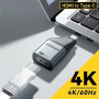 Adaptor video ESSAGER ES-OTG22 - HDMI la USB-C - gri închis
