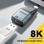 Adaptor video ESSAGER ES-OTG22 - Display Port la USB-C - gri închis