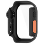 Husă tip carte în stil Watch Ultra cu sticlă securizată pentru Apple Watch 42mm (Seriile 10 / 11) - negru