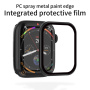 Rurihai sticlă securizată cu ramă de plastic pentru Apple Watch 42mm (Seriile 10 / 11) - negru