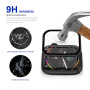 Rurihai sticlă securizată cu ramă de plastic pentru Apple Watch 42mm (Seriile 10 / 11) - negru
