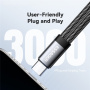 Reducție audio și de încărcare 2 în 1 ESSAGER ES-YP25 - jack de 3,5 mm / USB-C la USB-C - gri