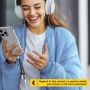 Reducție audio și de încărcare 2 în 1 ESSAGER ES-YP25 - 2x USB-C la USB-C - gri