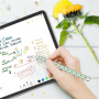 Husă silicon AhaStyle cu model floarea-soarelui pentru Apple Pencil generația a 2-a / Pro - albastru