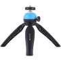PULUZ Stativ / trepied cu cap pivotant cu 360°, pentru iPhone - albastru