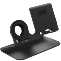 AhaStyle suport din aluminiu pentru iPhone / Apple Watch - negru