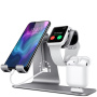 Bestand 3in1 suport de andocare pentru iPhone / Apple Watch / AirPods - Gri