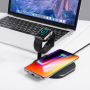 Stație de andocare și încărcare wireless pentru iPhone / Apple Watch - negru
