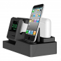 Stație 3 în 1, pentru iPhone / Apple Watch / AirPods - negru