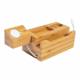 Stație multifuncțională de încărcare și andocare, pentru iPhone / Apple Watch / AirPods - bambus