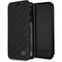 Carcasă flip originală Mercedes, pentru iPhone SE (2020/2022) / 8 / 7 - negru