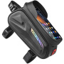 Wheel up Bike Bag husă impermeabilă pentru bicicletă cu spațiu pentru iPhone - negru