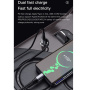 Set încărcător auto TOTUDESIGN cu port USB-A și cablu Lightning - 20W - 1,2 m - gri închis