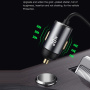 Set încărcător auto TOTUDESIGN cu port USB-A și cablu Lightning - 20W - 1,2 m - gri închis
