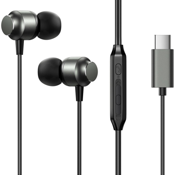 Căști JOYROOM JR-EC06 cu conector USB-C - negru